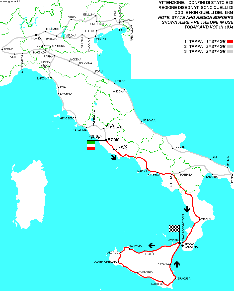 Giro d’Italia 1934 - 1<sup>st</sup> stage